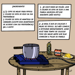 pipoca canábica receita